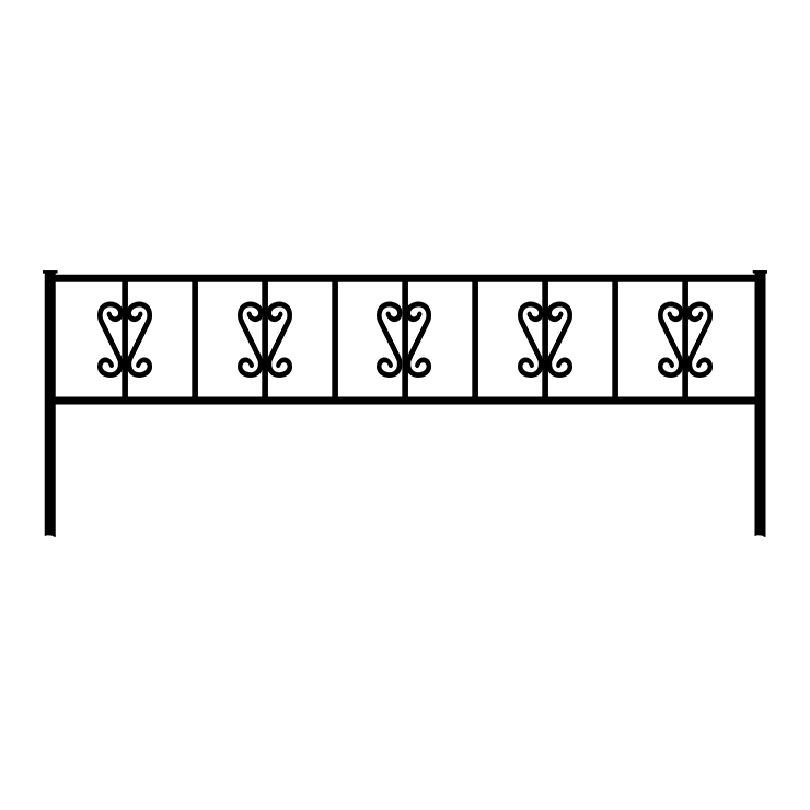 Металлические оградки, столы, скамейки в Астрахани | Оградка №8