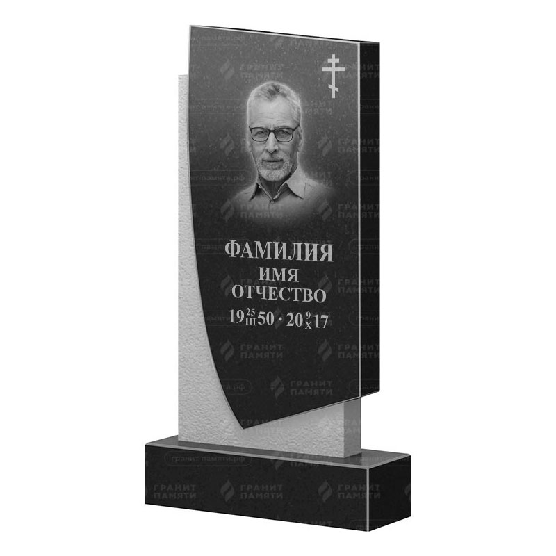 Памятники из гранита вертикальные в Астрахани | Гранитный памятник ФГ-075