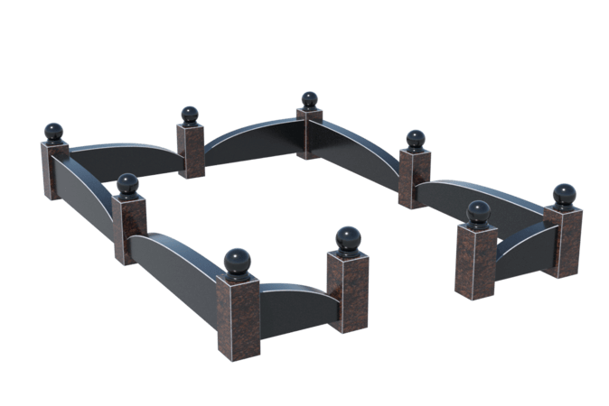 Цоколи на могилу в Астрахани | Цоколь на могилу №0044