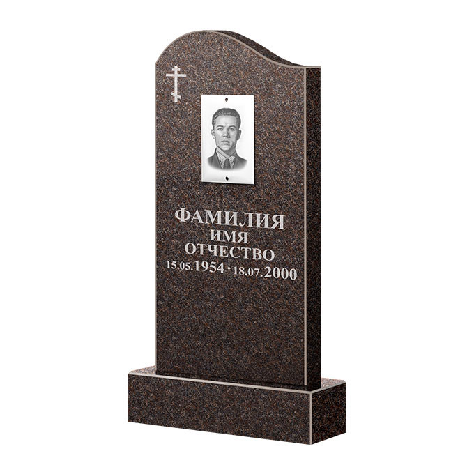 Памятники из цветного гранита в Астрахани | Памятник из гранита Карел Brown ФГЦ-030