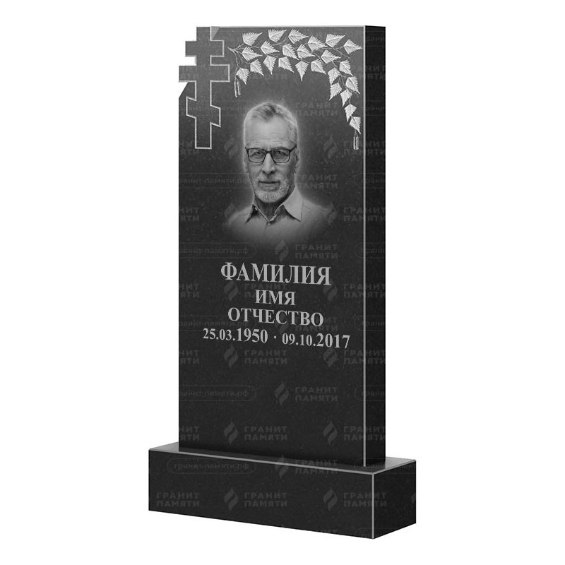 Памятники из гранита с деревом в Астрахани | Гранитный памятник ФГ-202