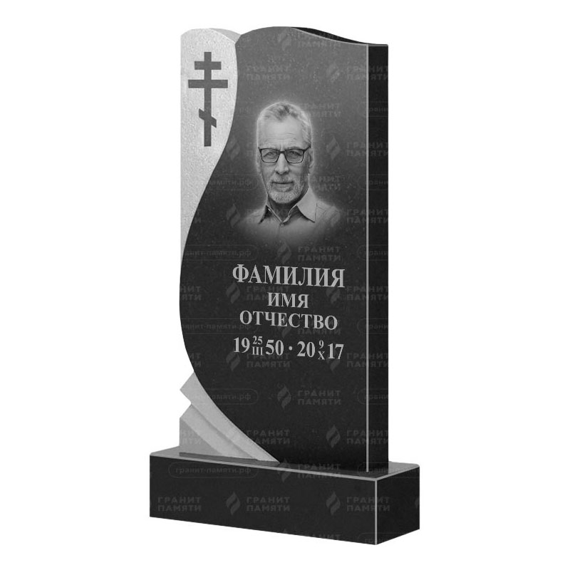 Памятники из гранита вертикальные в Астрахани | Гранитный памятник ФГ-169