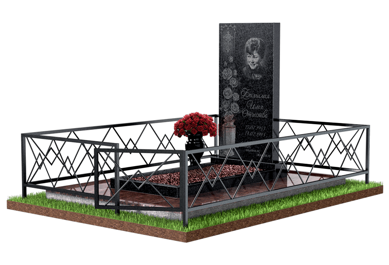 Благоустройство захоронения в Астрахани