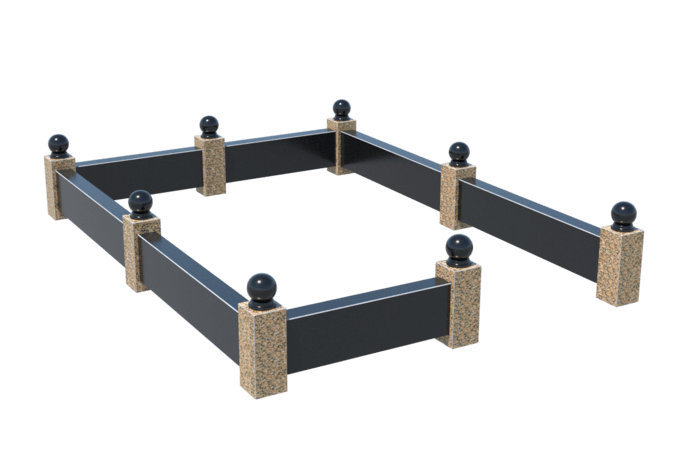 Цоколи на могилу в Астрахани | Цоколь на могилу №0036