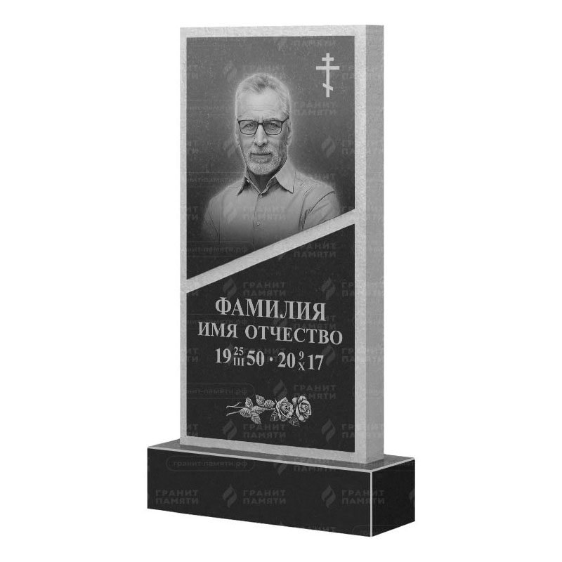 Памятники из гранита вертикальные в Астрахани | Гранитный памятник ФГ-164
