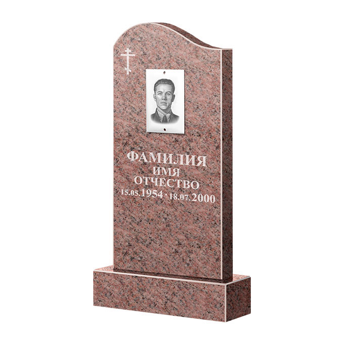 Памятники из цветного гранита в Астрахани | Памятник из гранита Розалия Pink ФГЦ-030
