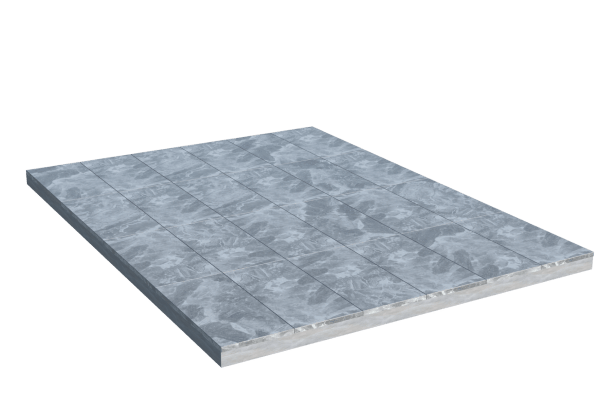 Площадки на могилу в Астрахани | Площадка с мраморной облицовкой