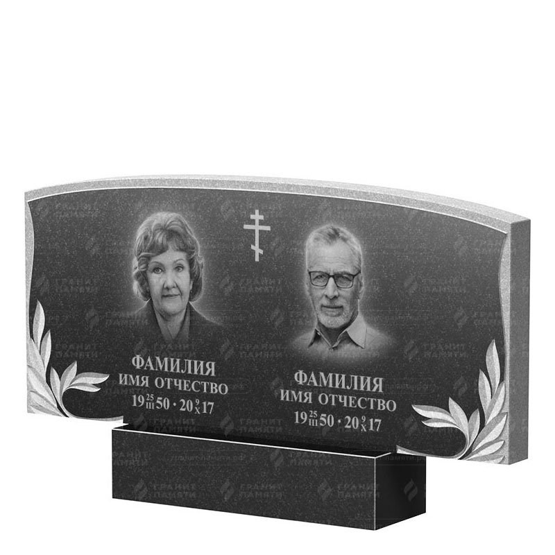 Памятники из гранита двойные в Астрахани | Двойной гранитный памятник ФГ-135