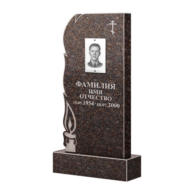 Памятники из цветного гранита в Астрахани | Памятник из гранита Карел Brown ФГЦ-106