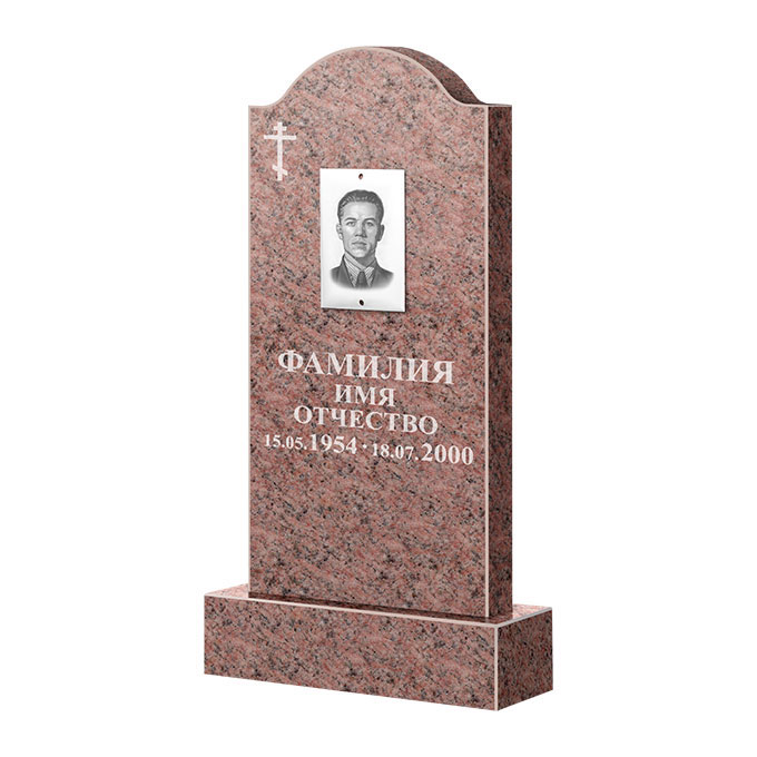 Памятники из цветного гранита в Астрахани | Памятник из гранита Розалия Pink ФГЦ-012