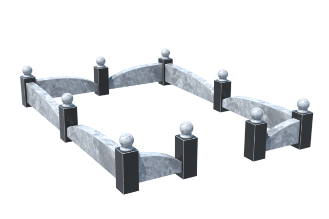 Цоколи на могилу в Астрахани | Цоколь на могилу №0040