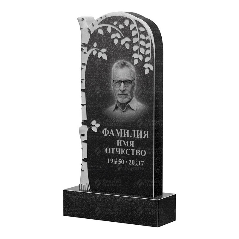 Памятники из гранита с деревом в Астрахани | Гранитный памятник ФГ-091