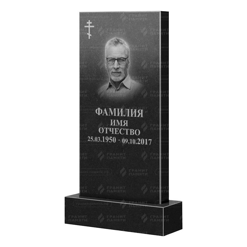 Памятники из гранита классические в Астрахани | Гранитный памятник Прямой