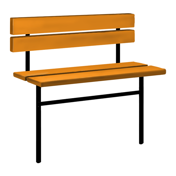 Металлические оградки, столы, скамейки в Астрахани | Скамейка №3 со спинкой