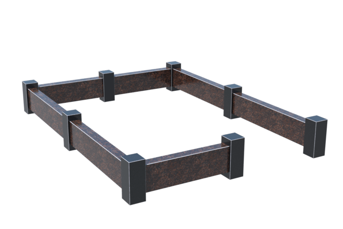 Цоколи на могилу в Астрахани | Цоколь на могилу №0033