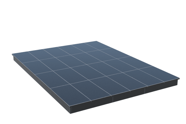 Площадки на могилу в Астрахани | Площадка с вертикальной (10 см) облицовкой гранитом Габбро