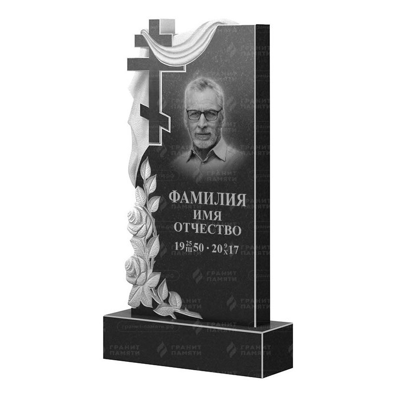 Памятники из гранита вертикальные в Астрахани | Гранитный памятник ФГ-189