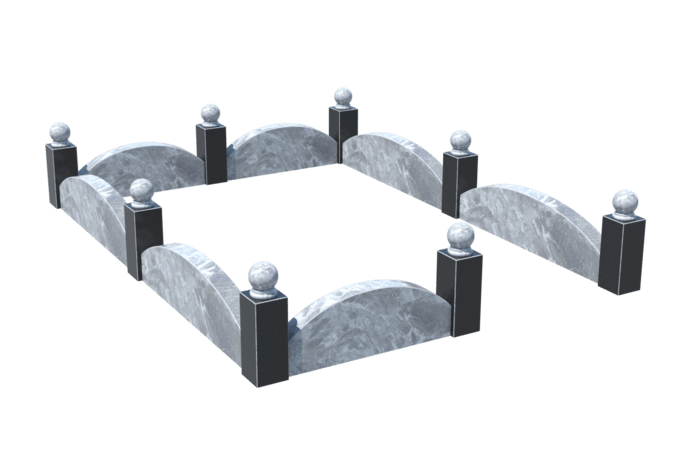 Цоколи на могилу в Астрахани | Цоколь на могилу №0003