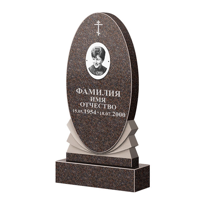 Памятники из цветного гранита в Астрахани | Памятник из гранита Карел Brown ФГЦ-068