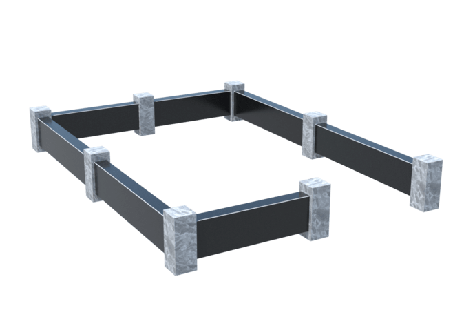 Цоколи на могилу в Астрахани | Цоколь на могилу №0032