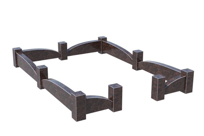 Цоколи на могилу в Астрахани | Цоколь на могилу №0043